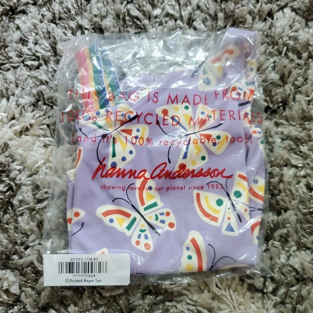 Hanna Andersson Butterfly One Piece Swimsuit